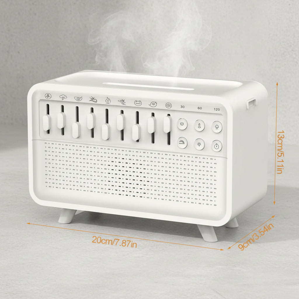 White Noise Machine & Night Light Humidifier Speaker