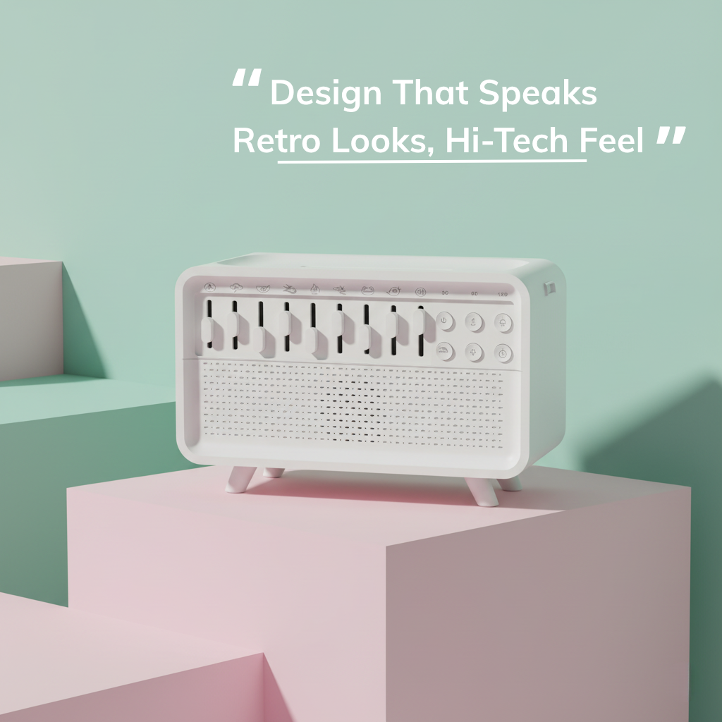 White Noise Machine & Night Light Humidifier Speaker