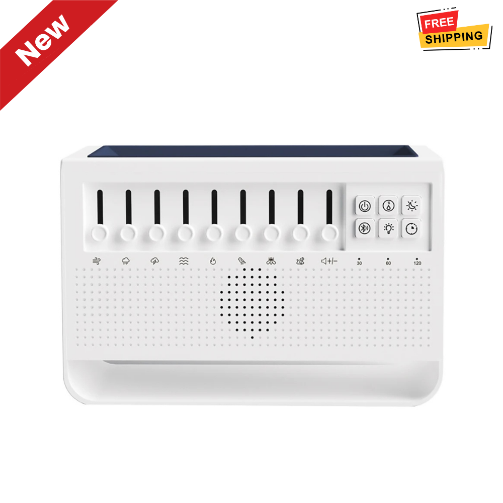 Portable White Noise Sleep Machine with Night Light