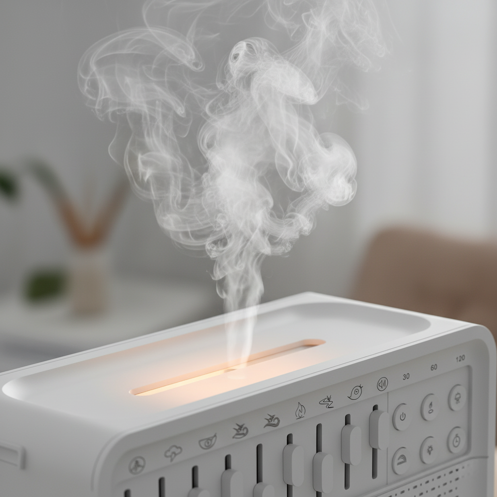 White Noise Machine & Night Light Humidifier Speaker